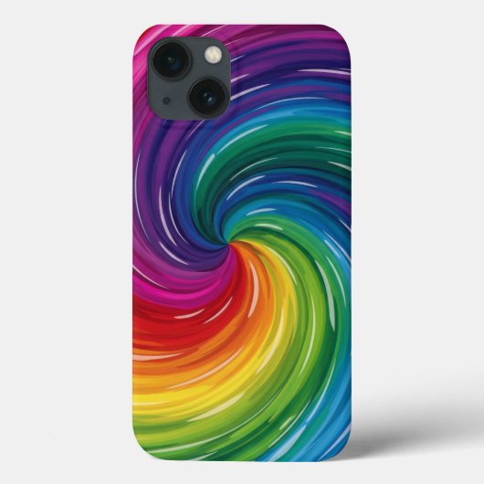 旋回鮮やか抽象芸術プリント Case-Mate iPhoneケース (裏面)