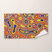 旋回鮮やか: A抽象芸術 バスタオルセット (ハンドタオル)