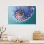 旋回 – フラクタルポスター ポスター (キッチン)