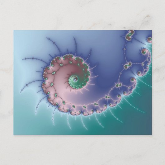 旋回 – フラクタル葉書 ポストカード (正面)