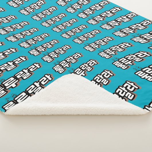 旋律ひねりの韓国語： "룰루랄라"(lulu lala) シェルパブランケット (3/4)