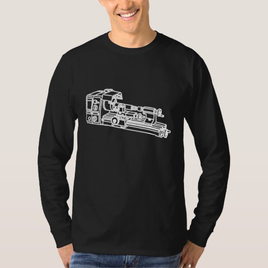 旋盤整備士ターナー旋盤操作者精度Mec Tシャツ (正面)