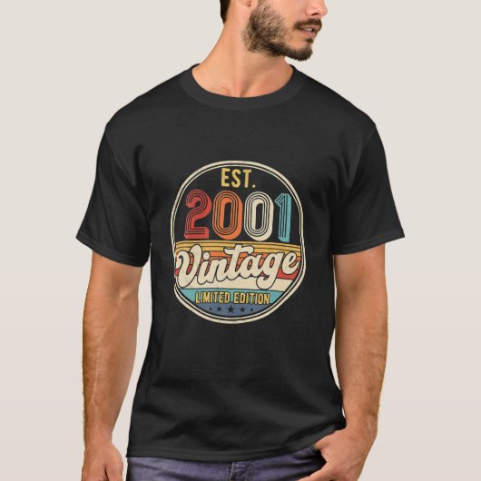 旋盤21誕生日装飾21日BDay 2001 Tシャツ (正面)