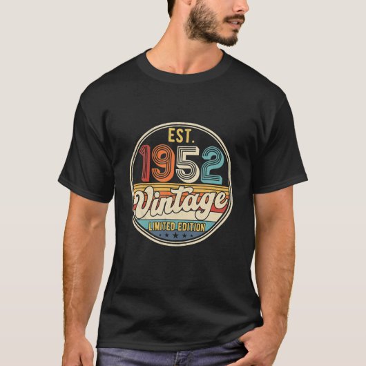 旋盤70誕生日装飾70th BDay 1952 Tシャツ (正面)