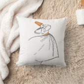 旋舞教団員のクッション-燃やされたオレンジ クッション (ブランケット)