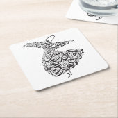 旋舞教団員 スクエアペーパーコースター (アングル)