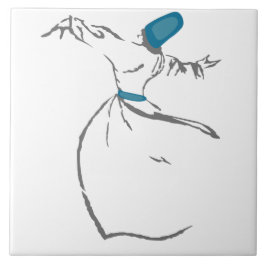 旋舞教団員-ターコイズのタイル タイル