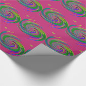 旋風ピンク ラッピングペーパー (角)