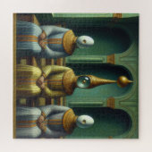 族長と彼の2人のカウンセラー ジグソーパズル (横)