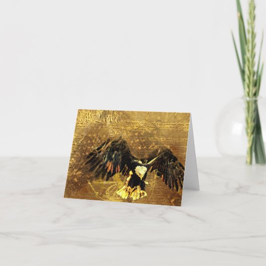 旗およびワシ カード (正面)