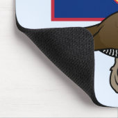 旗が付いているグアムの柵 マウスパッド (コーナー)