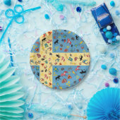 旗が付いているスウェーデン文化項目 ペーパープレート (パーティー)