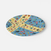 旗が付いているスウェーデン文化項目 ペーパープレート (アングル)