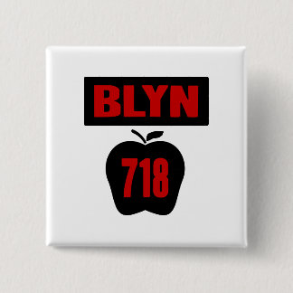 旗が付いている大きいAppleのBLYN 718の内部、2色 缶バッジ
