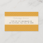 旗で包まれたな粋なダマスク織パターン 名刺 (裏面)