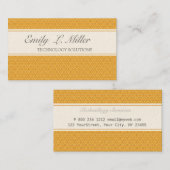 旗で包まれたな粋なダマスク織パターン 名刺 (正面/裏面)