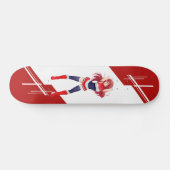 旗で服を着るタイのマンガの日本製アニメの女の子 スケートボード (横)