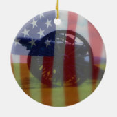 旗と大砲オーナメント セラミックオーナメント (裏面)