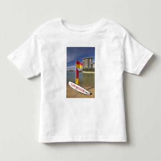 旗と波打ち救助板 トドラーTシャツ (正面)