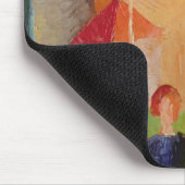 旗と飾られる教会 マウスパッド (コーナー)