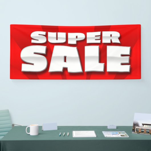 旗によってすごい販売- 2.5' x6 横断幕 (トレードショー)