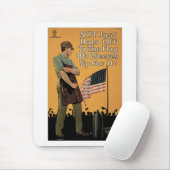 旗に向かって帽子を脱ぐのではない マウスパッド (マウス)