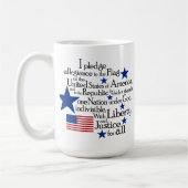 旗に忠誠を誓う統一された コーヒーマグカップ (左)