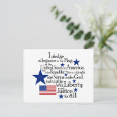 旗に忠誠を誓う統一された ポストカード (スタンド正面)