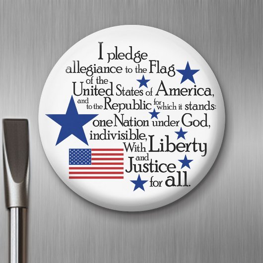 旗に忠誠を誓う統一された マグネット