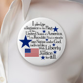 旗に忠誠を誓う統一された 缶バッジ