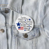 旗に忠誠を誓う統一された 缶バッジ (インサイチュ)