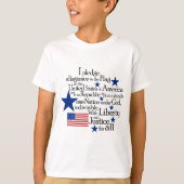 旗に忠誠を誓う統一された Tシャツ (正面)