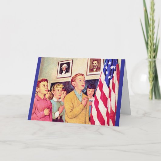 旗に忠誠を誓う カード (正面)