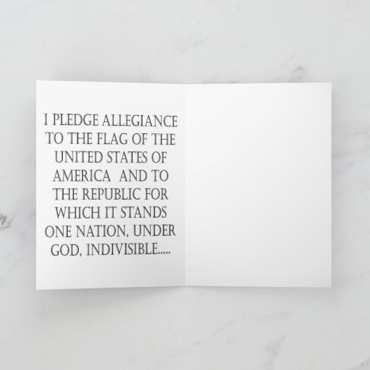 旗に忠誠を誓う カード (内部)