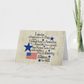 旗に忠誠を誓う カード (正面)