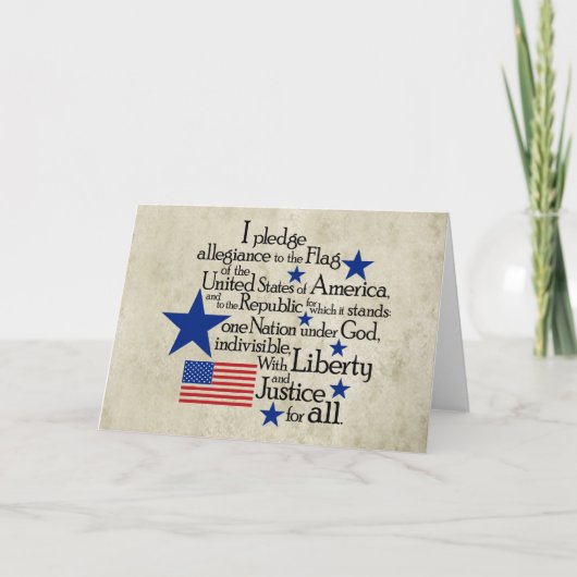 旗に忠誠を誓う カード (正面)