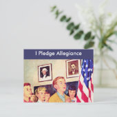 旗に忠誠を誓う ポストカード (スタンド正面)