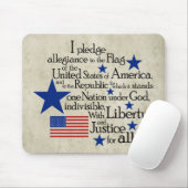 旗に忠誠を誓う マウスパッド (マウス)