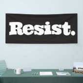旗に抵抗して下さい 横断幕 (トレードショー)