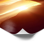 旗に敬礼するアメリカの兵士 ポスター (コーナー)