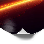 旗に敬礼するアメリカの兵士 ポスター (コーナー)