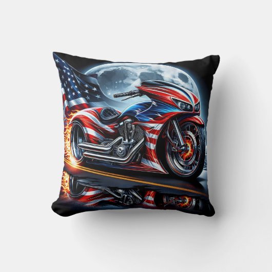 旗に飾られたバイ鮮やかク クッション (正面)