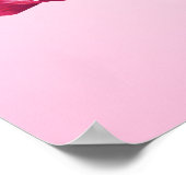 旗のアイリス(赤く、ピンクの)ポスタープリント ポスター (角)