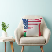旗のアメリカ人のMoJoのアメリカのイタリアンな枕 クッション (椅子)