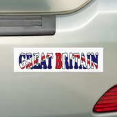 旗のイギリスのイギリスの愛国者 バンパーステッカー (車上)