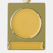 旗のオーナメントの銀の金ゴールドのclrはイメージの文字DIYを加えます ゴールドプレートバナーオーナメント (正面)