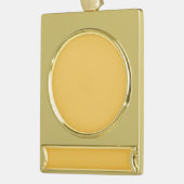 旗のオーナメントの銀の金ゴールドのclrはイメージの文字DIYを加えます ゴールドプレートバナーオーナメント (左)