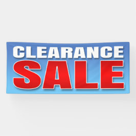 旗のクリアランスセール- 2.5' x6 横断幕