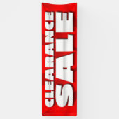 旗のクリアランスセール- 2.5' x8 横断幕 (縦)