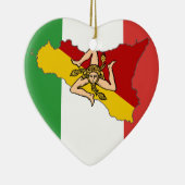 旗のシシリーのイタリアンなオーナメント セラミックオーナメント (右)